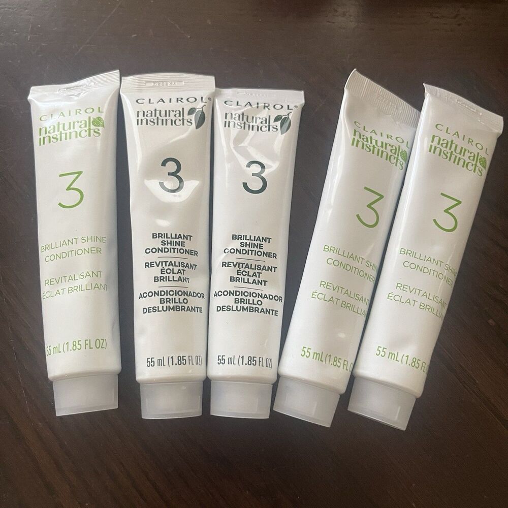 (5) Clairol Natural Instincts 3 Brilliant Shine Conditioner 1.85Fl Oz Each - New